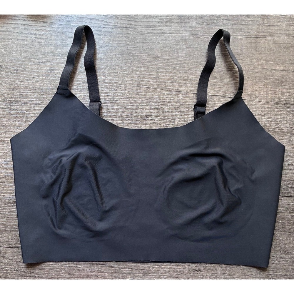 ThirdLove Wireless Adjustable Strap Pullover Bra Size 1X Black Lounge Bralette